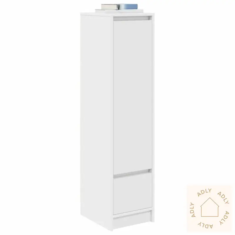 Highboard Hvit 29,5X34X119,5 Cm Konstruert Tre