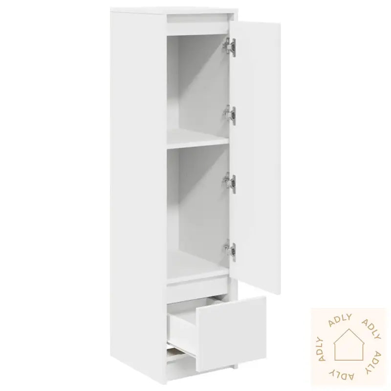 Highboard Hvit 29,5X34X119,5 Cm Konstruert Tre