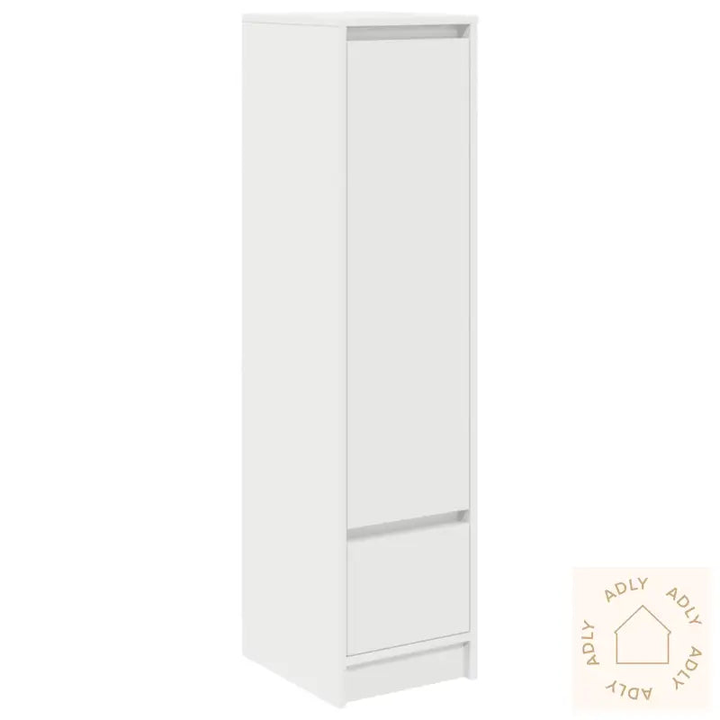 Highboard Hvit 29,5X34X119,5 Cm Konstruert Tre