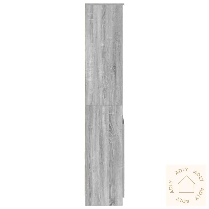 Highboard Grå Sonoma 70X35X180 Cm Konstruert Tre