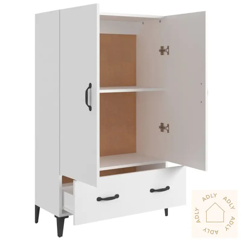 Highboard Hvit 70X31X115 Cm Konstruert Tre