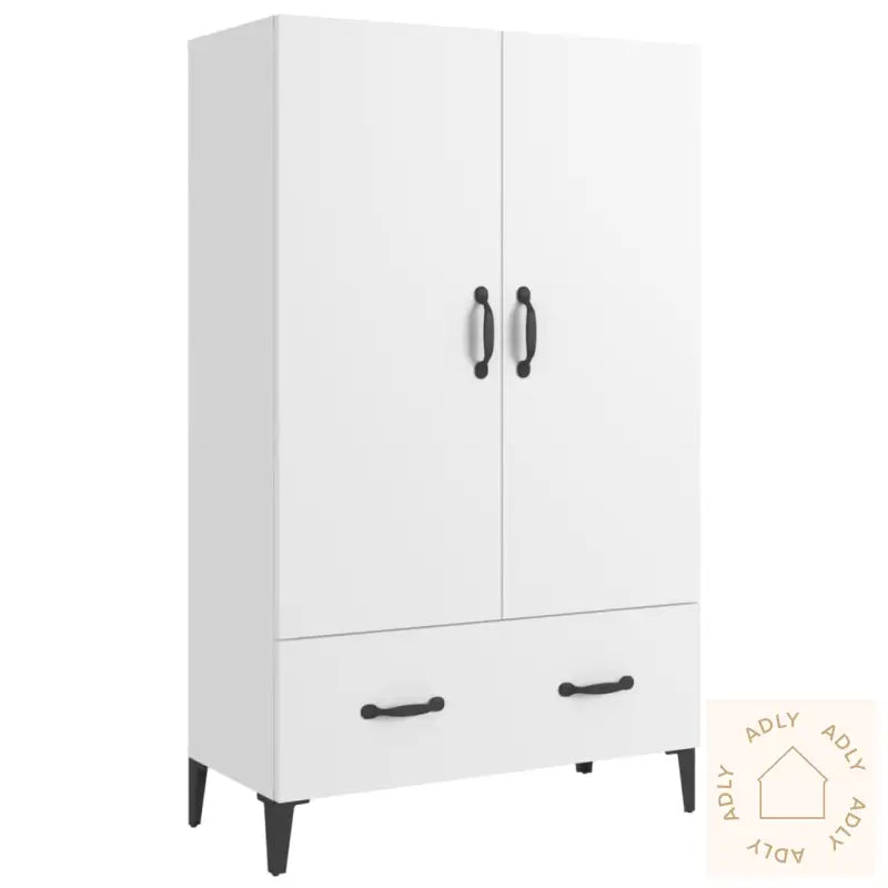 Highboard Hvit 70X31X115 Cm Konstruert Tre