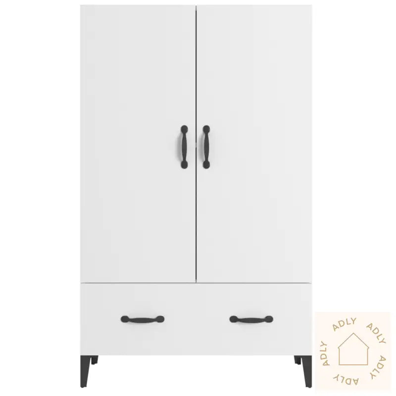 Highboard Hvit 70X31X115 Cm Konstruert Tre