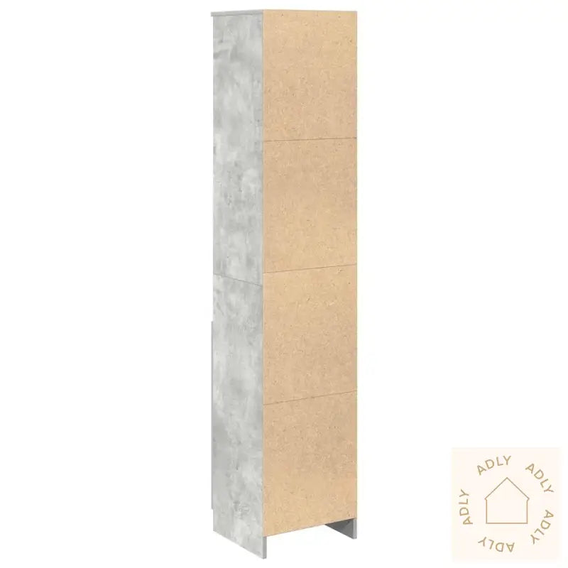 Høybord Betonggrå 37,5X35X180 Cm Konstruert Tre
