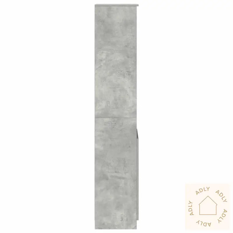 Høybord Betonggrå 37,5X35X180 Cm Konstruert Tre