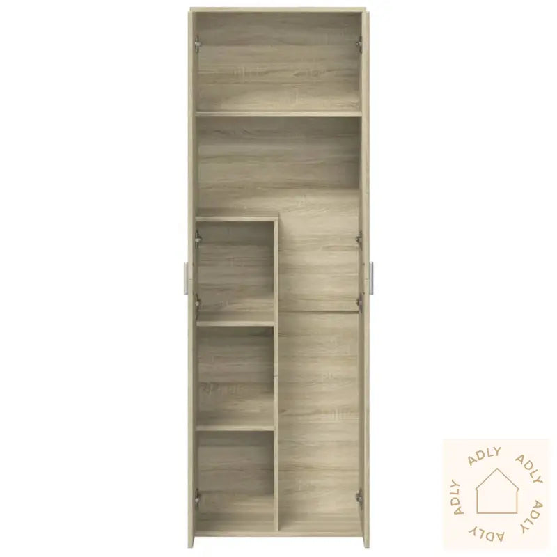 Highboard Sonoma Eik 60X35X180 Cm Konstruert Tre