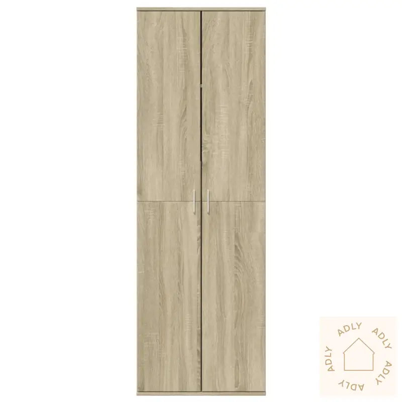 Highboard Sonoma Eik 60X35X180 Cm Konstruert Tre