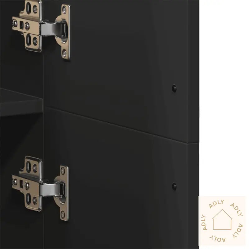 Highboard Svart 70X35X180 Cm Konstruert Tre