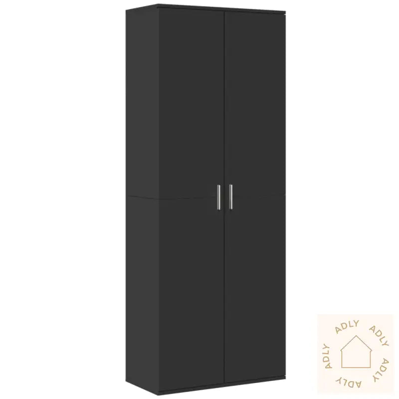 Highboard Svart 70X35X180 Cm Konstruert Tre