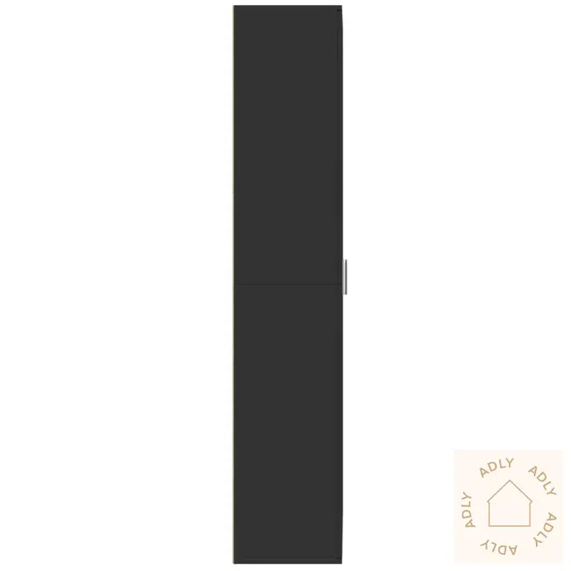 Highboard Svart 70X35X180 Cm Konstruert Tre