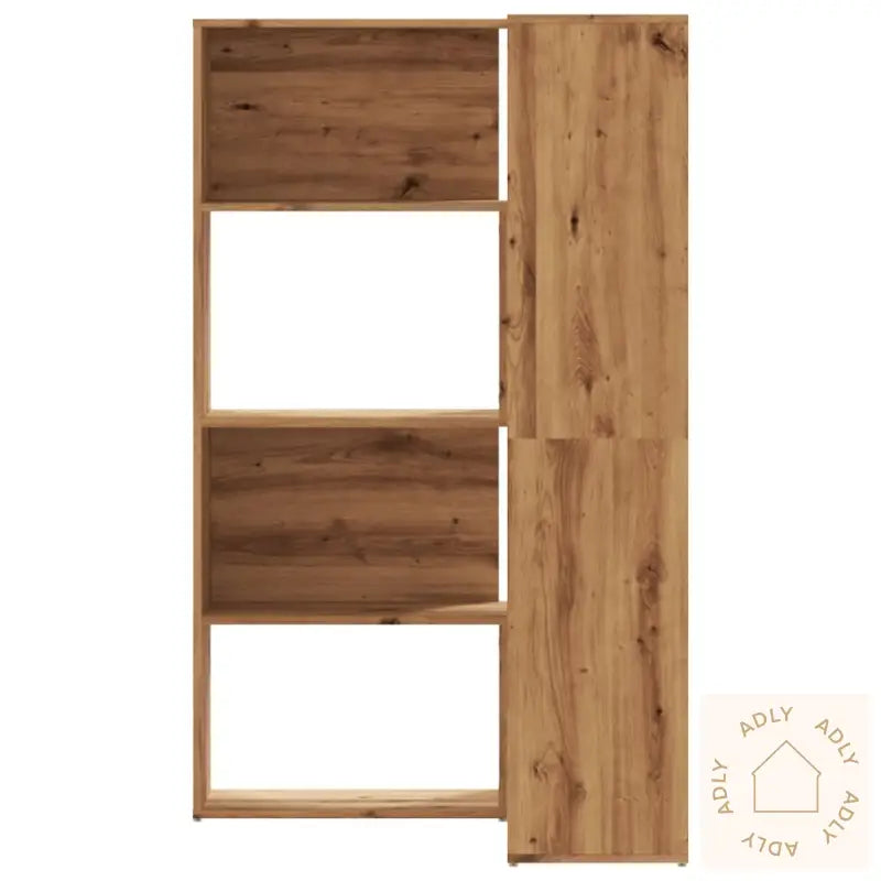 Bokhylle Hjørne 5 Lag Artisan Eik 85X85X140 Cm Konstruert Tre