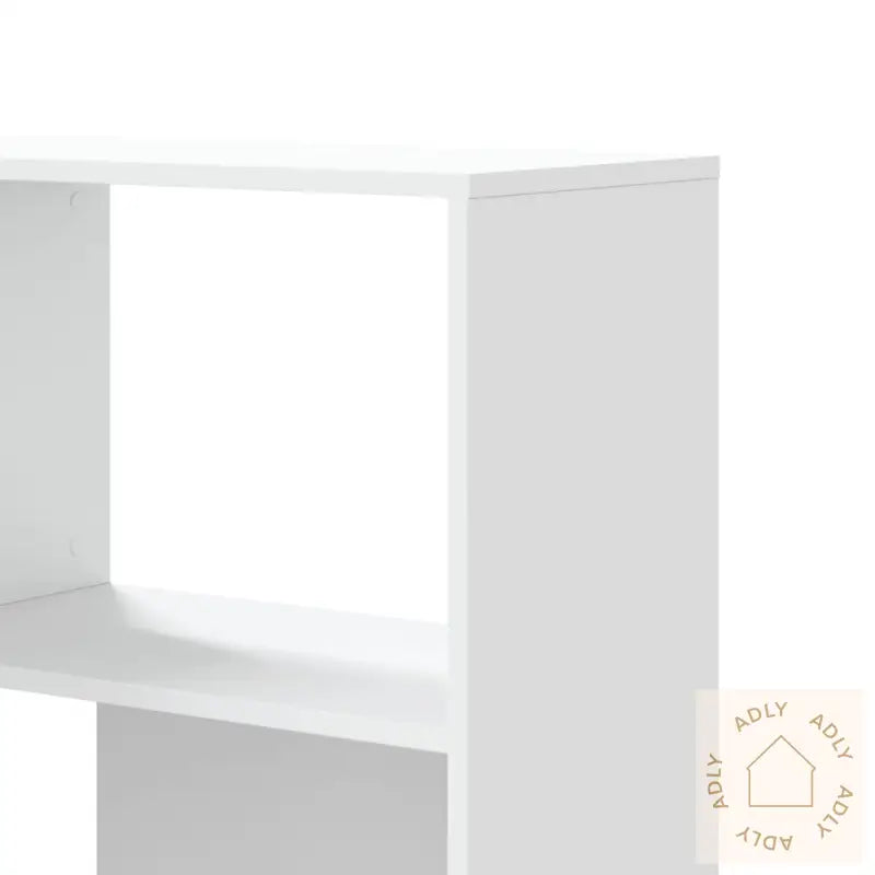 Bokhylle For Hjørne 4 Etasjer Hvit 85X85X140 Cm Konstruert Tre
