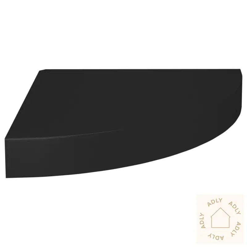 Flytende Vegghyller 2 Stk Svart 25X25X3,8 Cm Mdf