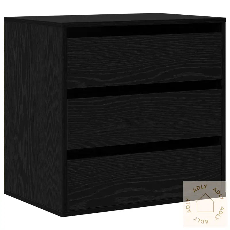 Hjørnekommode Svart Eik 60X41X58 Cm Konstruert Tre
