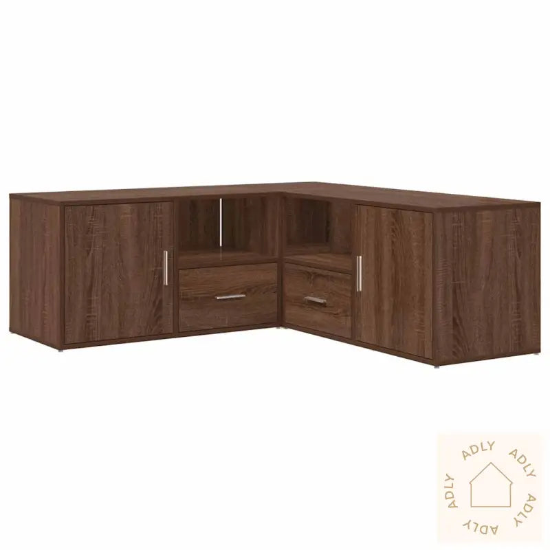 Hjørneskap Brun Eik 200X40X45 Cm Konstruert Tre