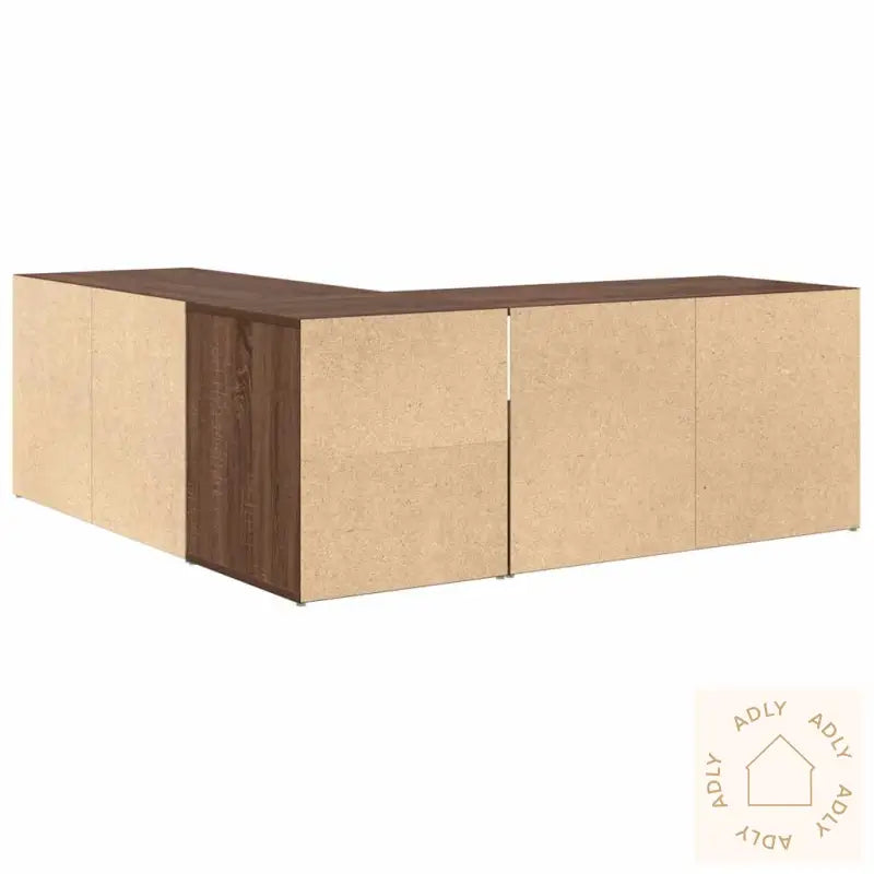 Hjørneskap Brun Eik 200X40X45 Cm Konstruert Tre
