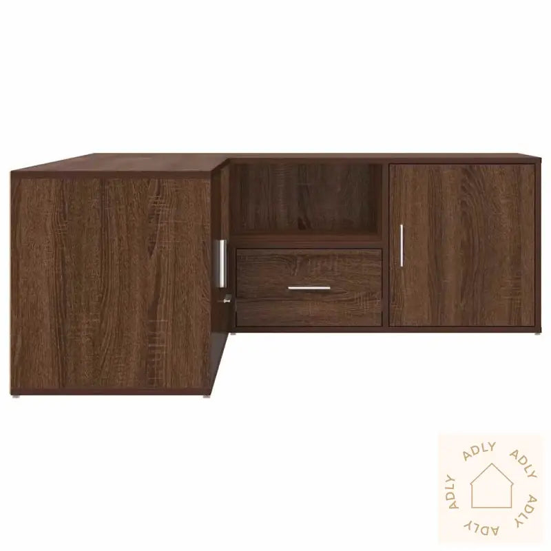 Hjørneskap Brun Eik 200X40X45 Cm Konstruert Tre