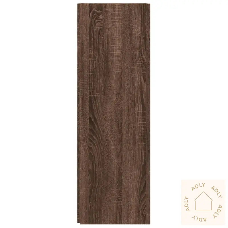 Hjørneskap Brun Eik 33X33X100 Cm Konstruert Tre