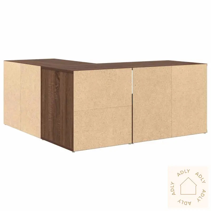 Hjørneskap Brun Eik 160X40X45 Cm Sponplate