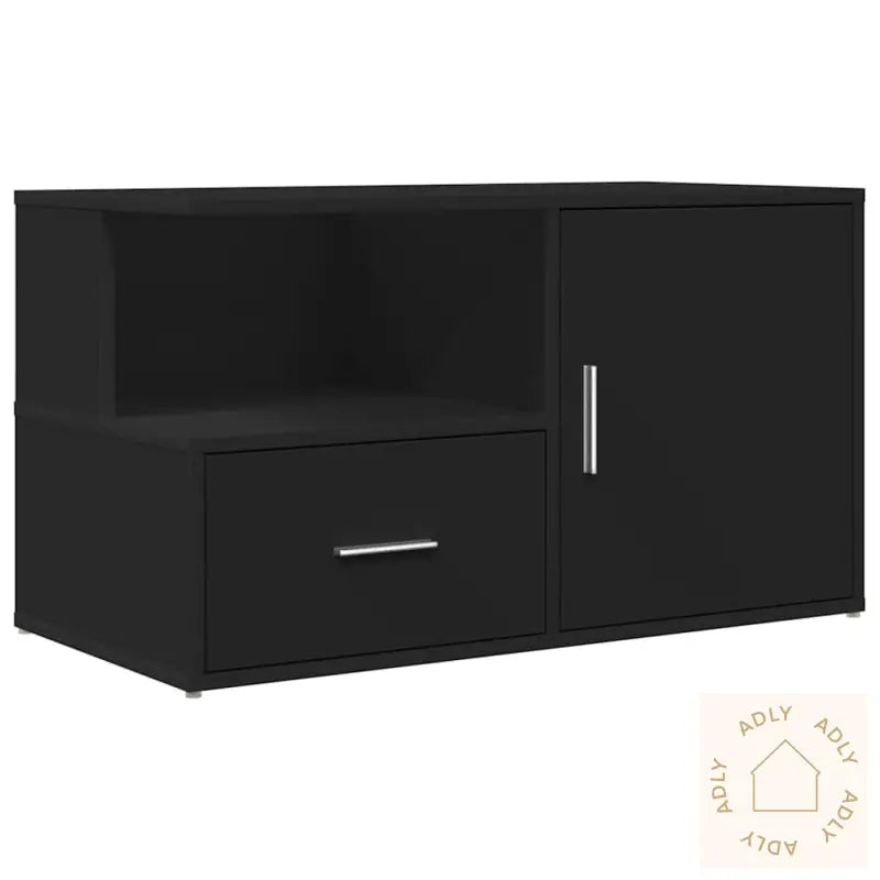 Hjørneskap Svart 200X40X45 Cm Konstruert Tre
