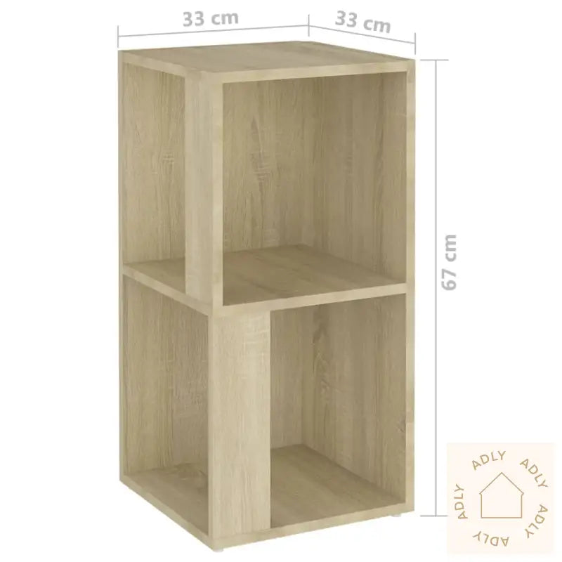 Hjørneskap Sonoma Eik 33X33X67 Cm Konstruert Tre