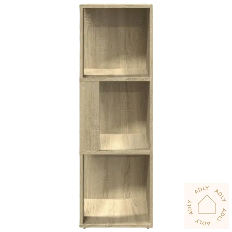 Bilde av wooden tre-hylle bokhylle i sonoma eik for møbler til hjemmet