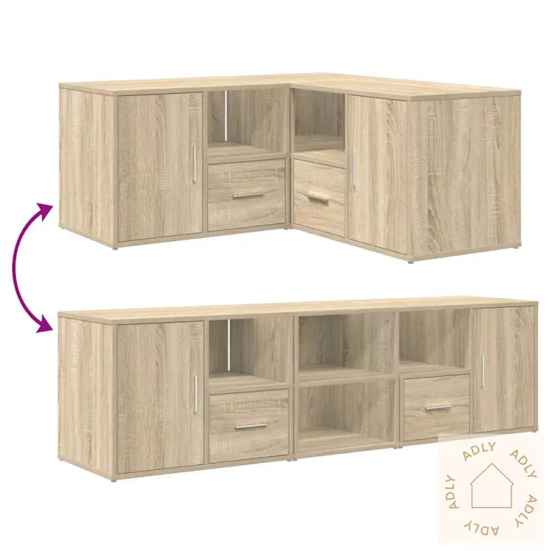 Hjørneskap Sonoma Eik 160X40X45 Cm Sponplate