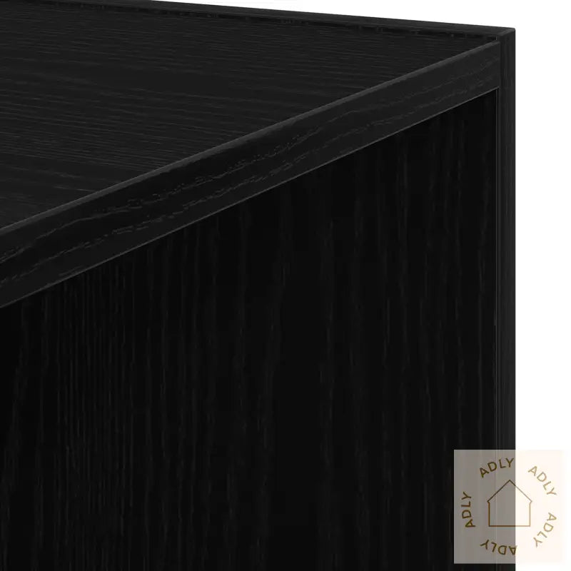 Sidebord Svart Eik 33X33X34,5 Cm Konstruert Tre