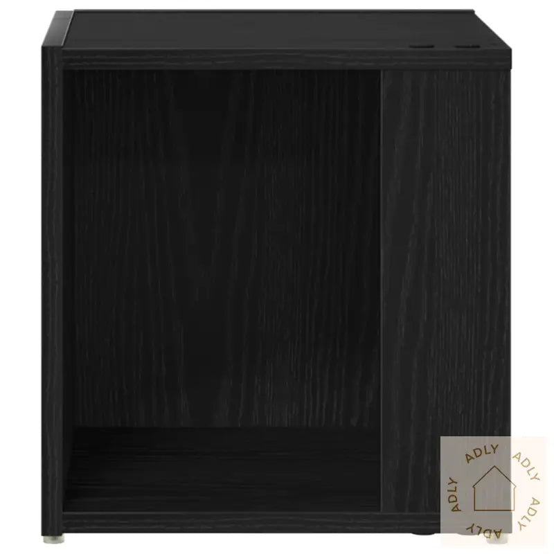 Sidebord Svart Eik 33X33X34,5 Cm Konstruert Tre