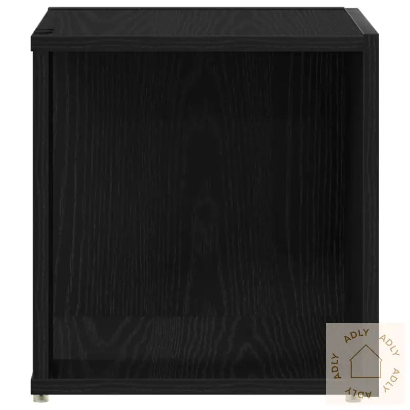 Sidebord Svart Eik 33X33X34,5 Cm Konstruert Tre