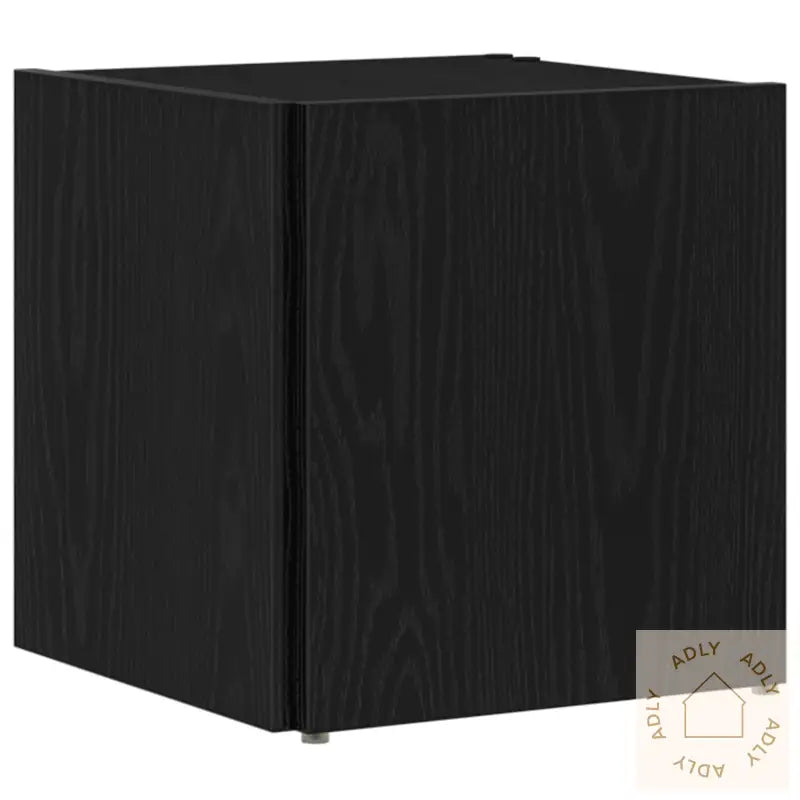 Sidebord Svart Eik 33X33X34,5 Cm Konstruert Tre