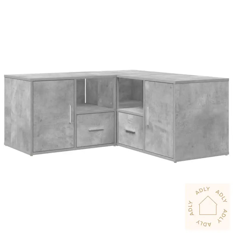 Hjørneskap Betonggrå 160X40X45 Cm Sponplate