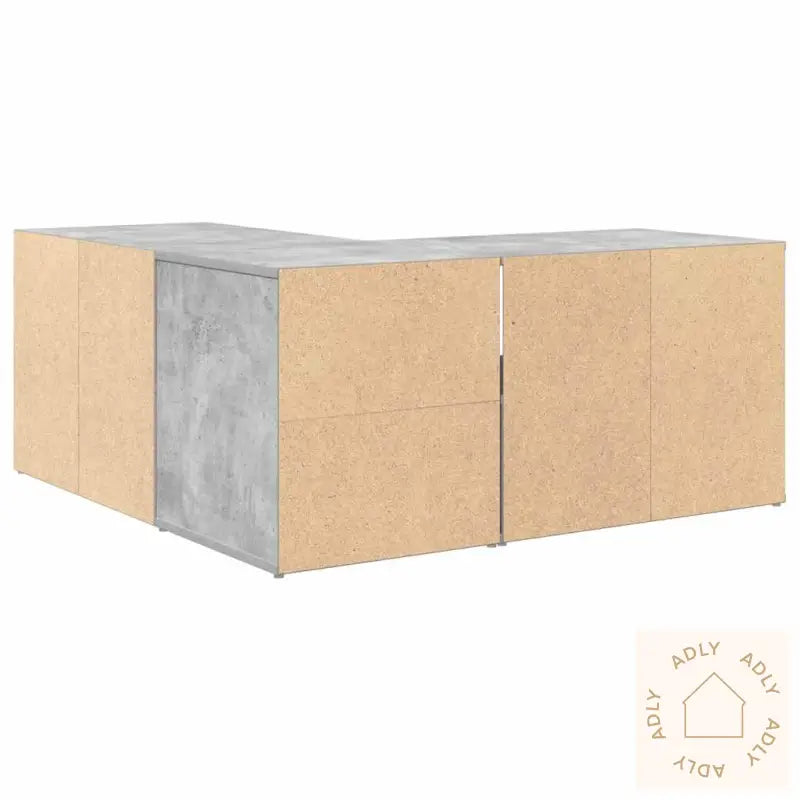 Hjørneskap Betonggrå 160X40X45 Cm Sponplate