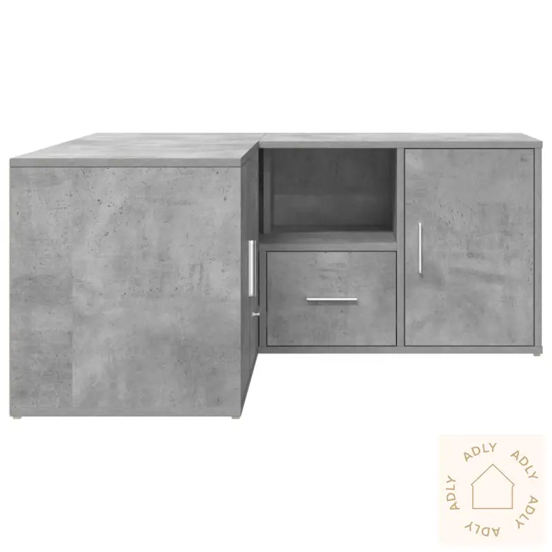 Hjørneskap Betonggrå 160X40X45 Cm Sponplate