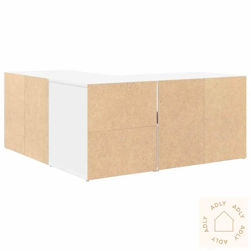 Hjørneskap Hvit 160X40X45 Cm Konstruert Tre