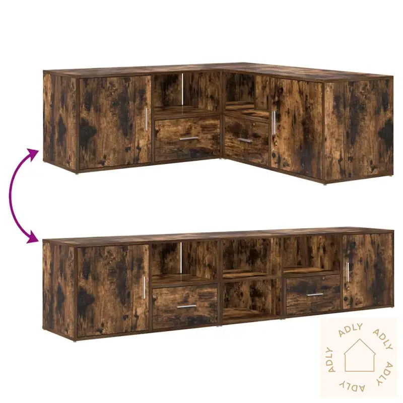 Hjørneskap Sonoma Eik 200X40X45 Cm Konstruert Tre