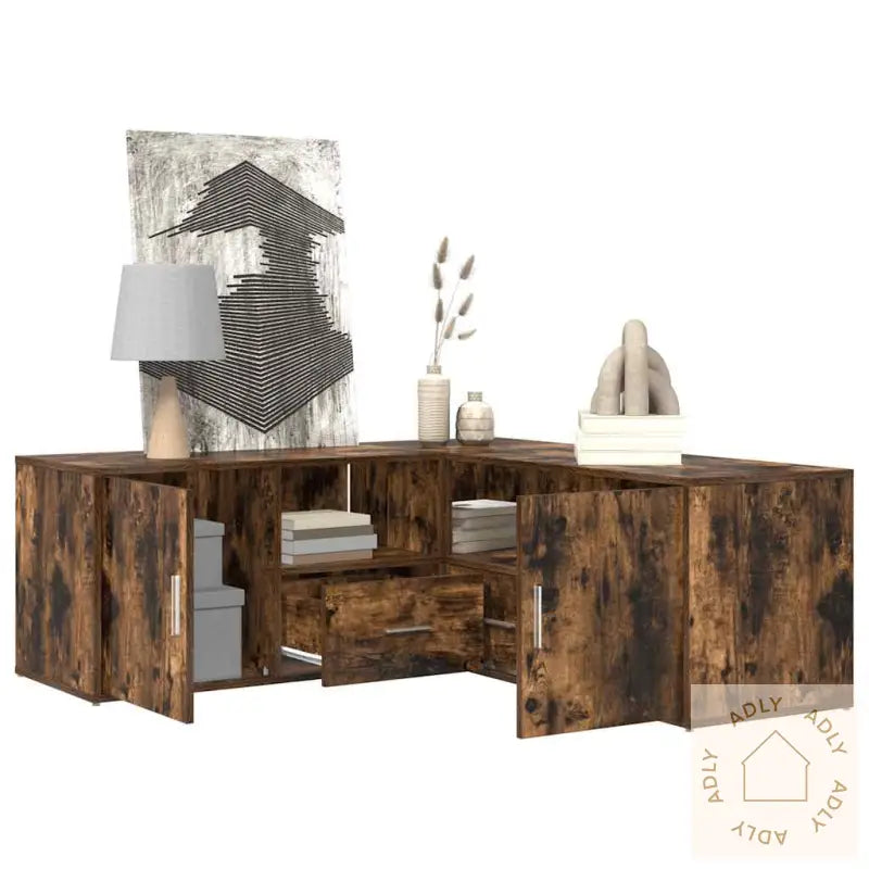 Hjørneskap Sonoma Eik 200X40X45 Cm Konstruert Tre
