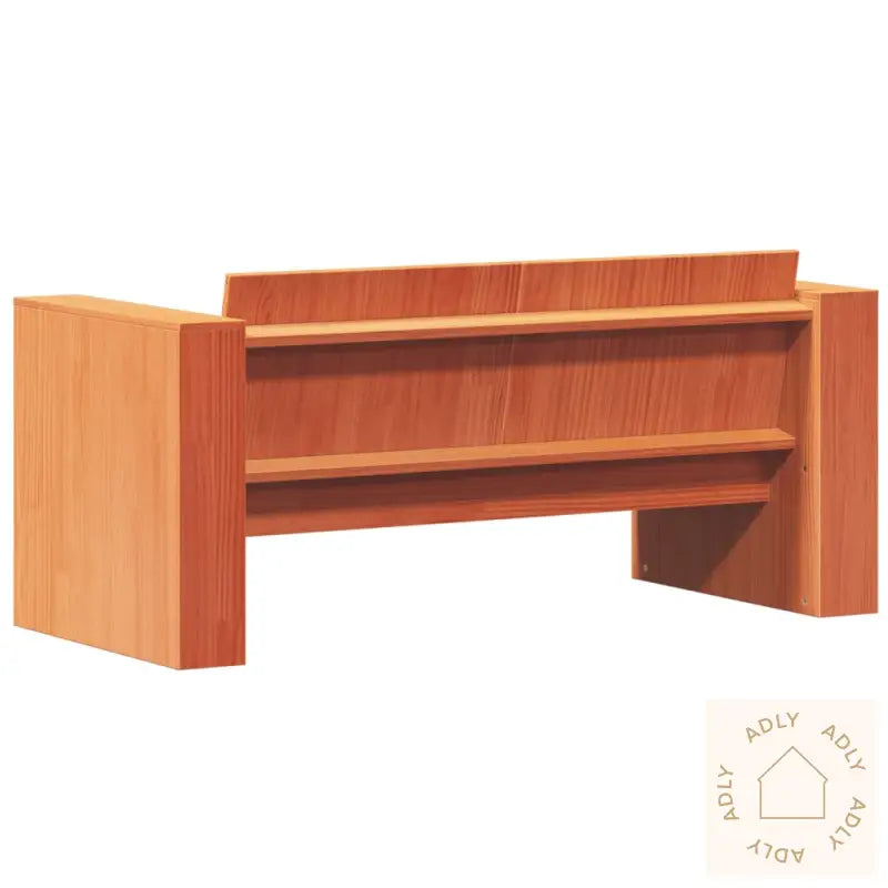 Hagesofa 2-Seters Voksbrun 134X60X62 Cm Heltre Furu