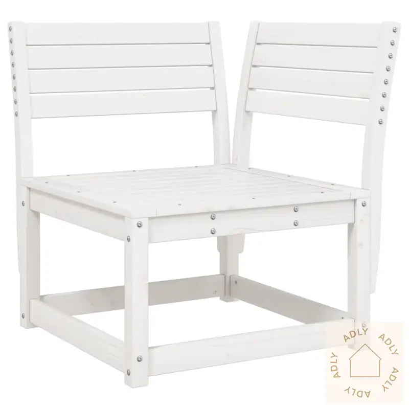 Hagesofa For Hjørne Hvit 73X73X78 Cm Heltre Furu