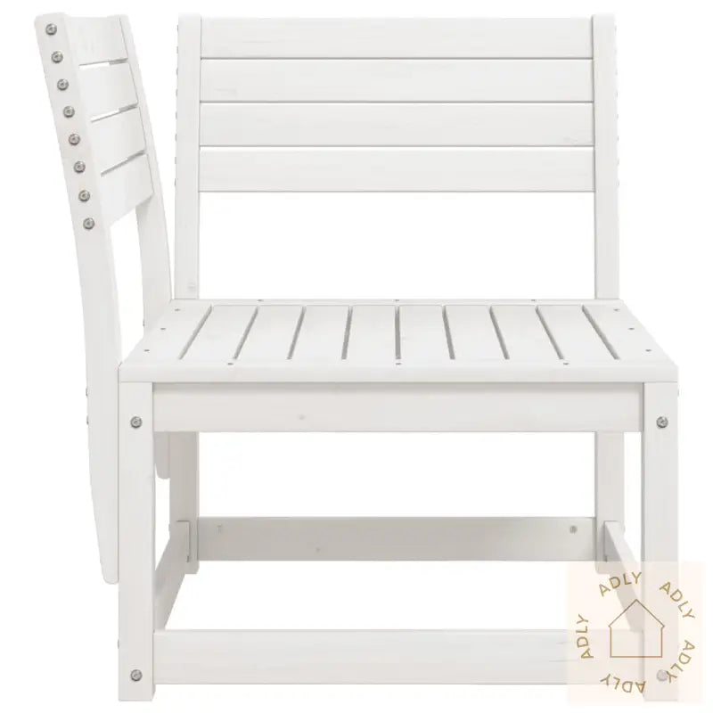 Hagesofa For Hjørne Hvit 73X73X78 Cm Heltre Furu