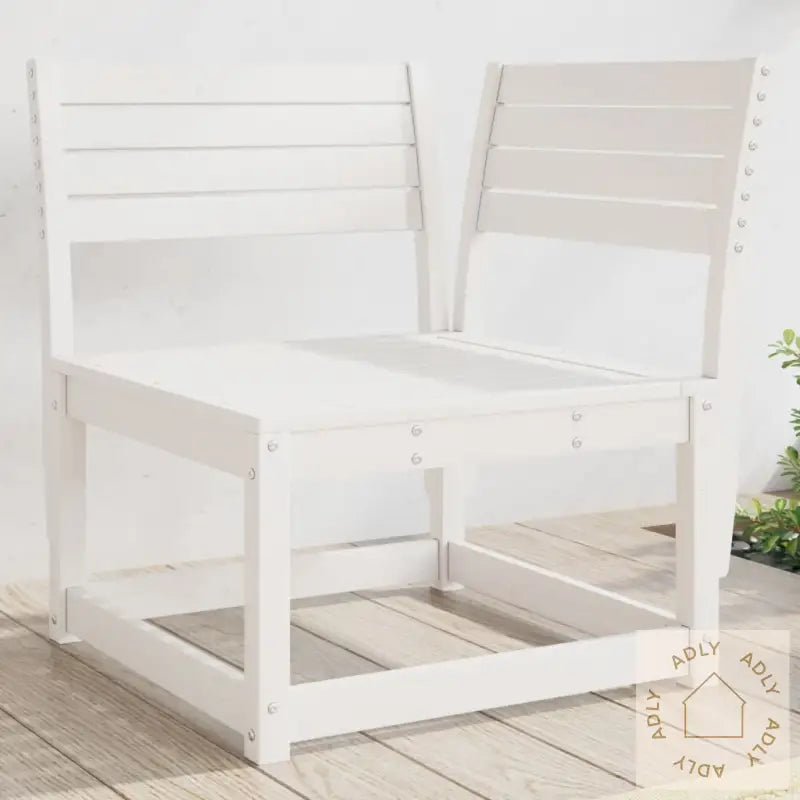 Hagesofa For Hjørne Hvit 73X73X78 Cm Heltre Furu