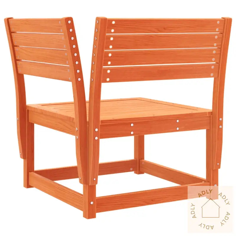 Hagesofa For Hjørne Voksbrun 73X73X78 Cm Heltre Furu