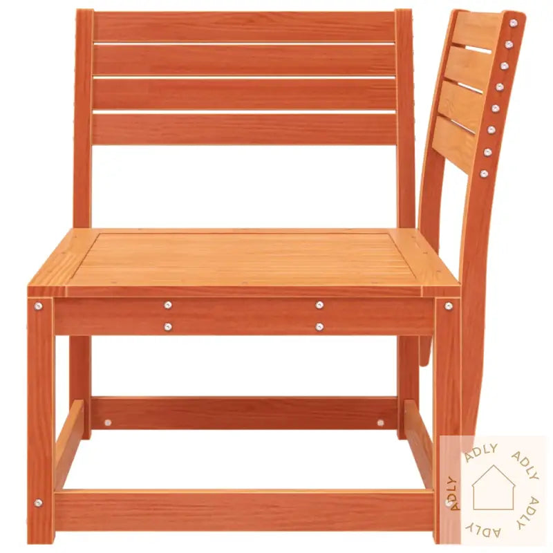 Hagesofa For Hjørne Voksbrun 73X73X78 Cm Heltre Furu
