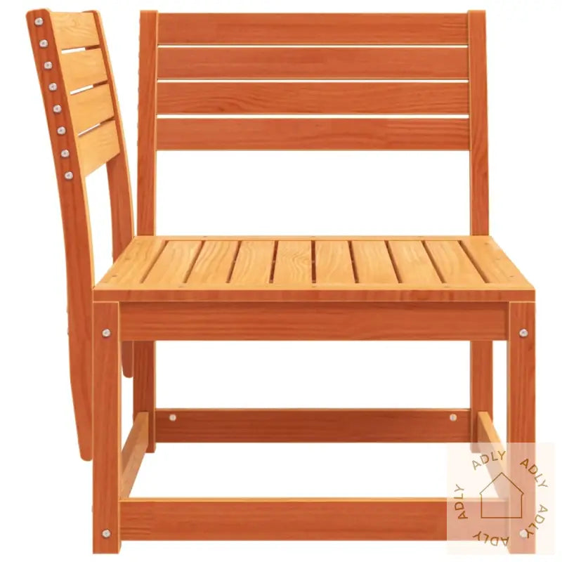 Hagesofa For Hjørne Voksbrun 73X73X78 Cm Heltre Furu