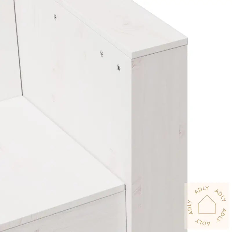 Hagesofa 2-Seters Hvit 134X60X62 Cm Heltre Furu
