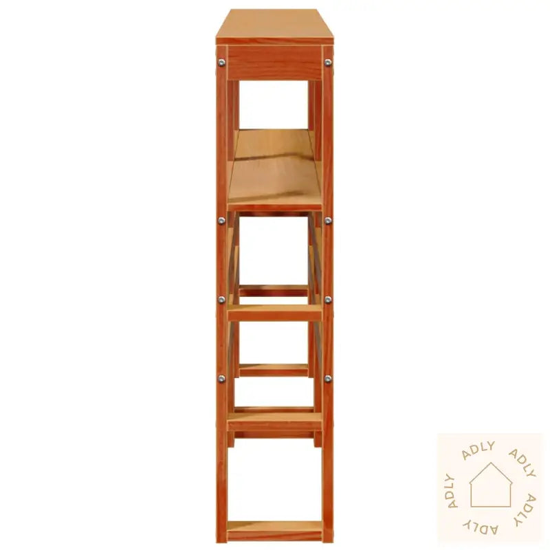 Hodegavl Med Hyller Voksbrun 120 Cm Heltre Furu