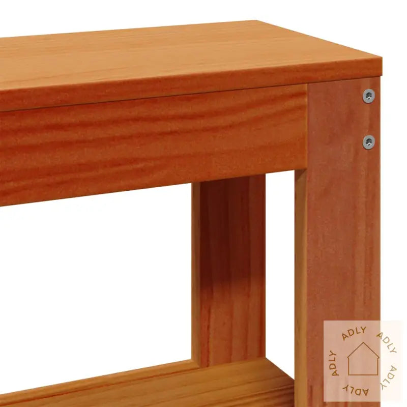 Hodegavl Med Hyller Voksbrun 120 Cm Heltre Furu
