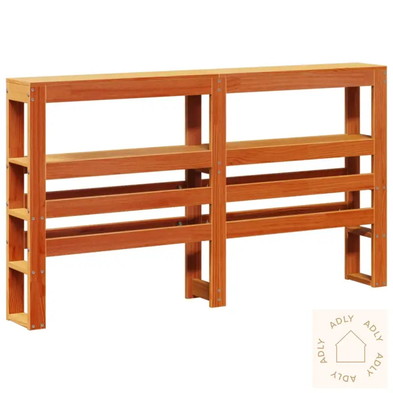 Hodegavl Med Hyller Voksbrun 120 Cm Heltre Furu