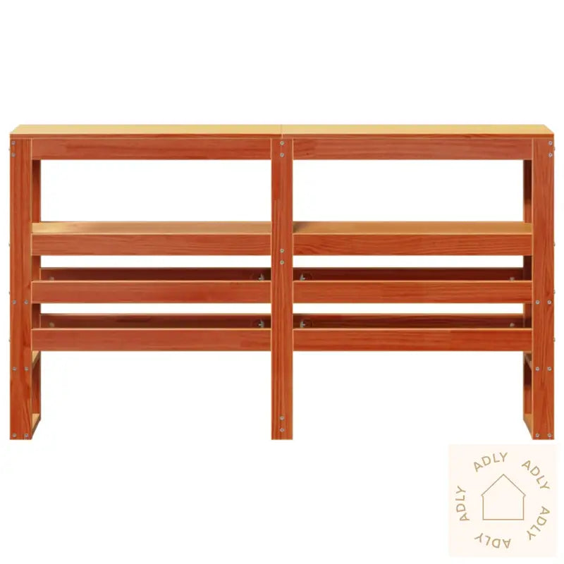 Hodegavl Med Hyller Voksbrun 120 Cm Heltre Furu