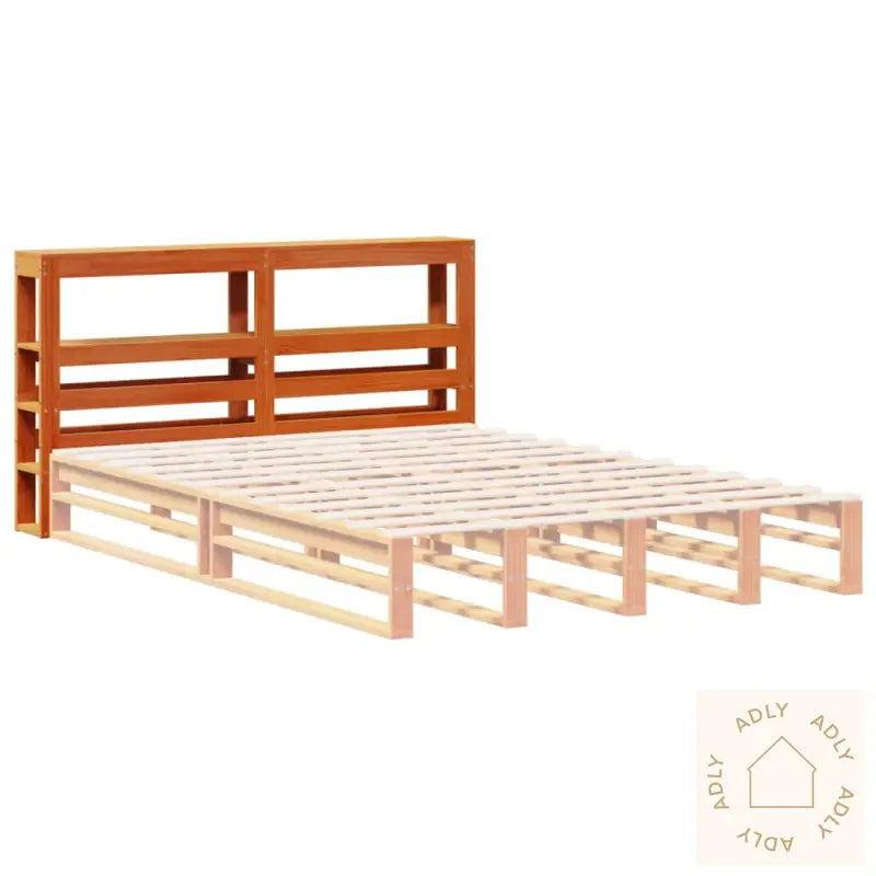 Hodegavl Med Hyller Voksbrun 120 Cm Heltre Furu